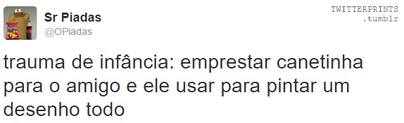 twitterprints:    Prints de tweets - Especial infância