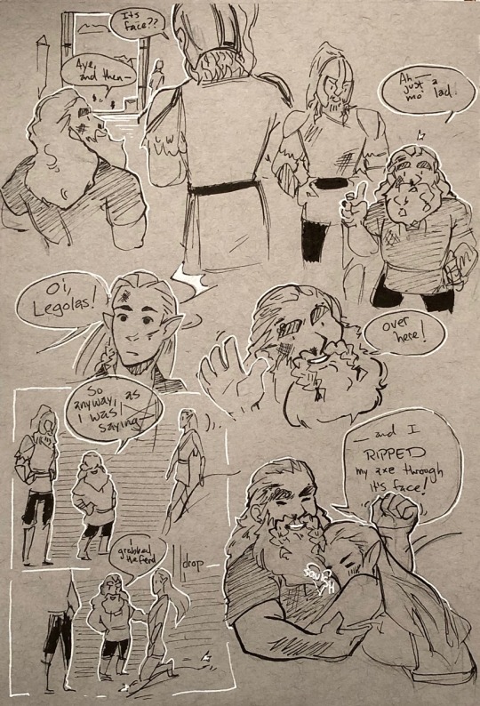 deheerkonijn:deheerkonijn:Some continued thoughts on dwarf boob from sketchbook this week :) Get him some ice 😔