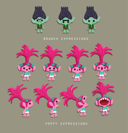 These are the Scrapbook version of the Trolls snack pack and some character expressions. It was a ch