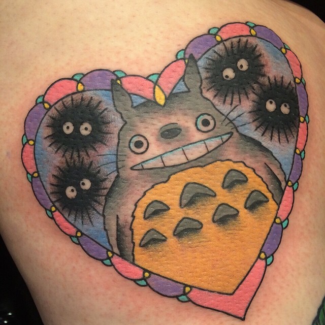 alexstrangler:  Super cute #Totoro on Taylor. Thank you!! #ChicagoTattooArtsConvention