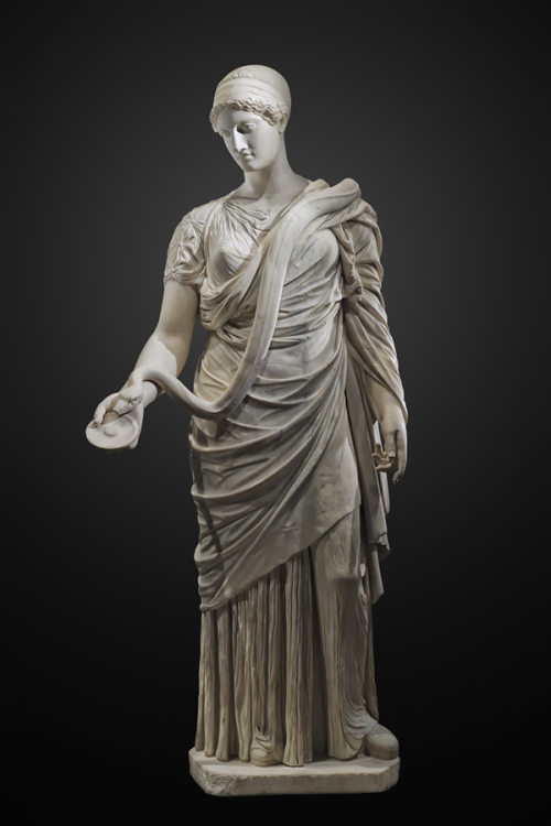 greekromangods:The Hope HygieiaRoman; 2nd century, circa 130–161Copy after a Greek original of