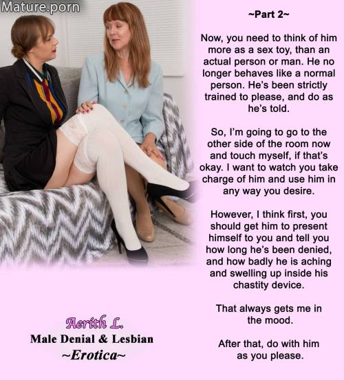 XXX My Male Chastity and Lesbian Denial Books photo