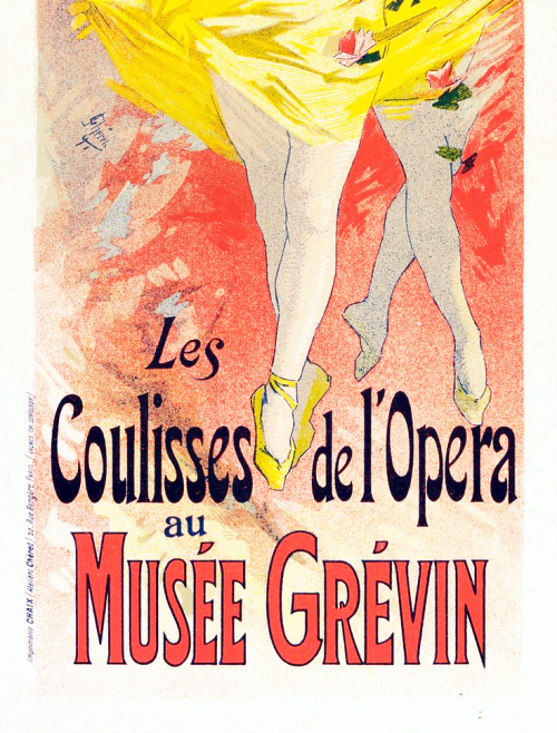 artofnancydrew:  Les Coulisses de l'Opera by Jules Chéret; color lithograph 1890 with a bonus