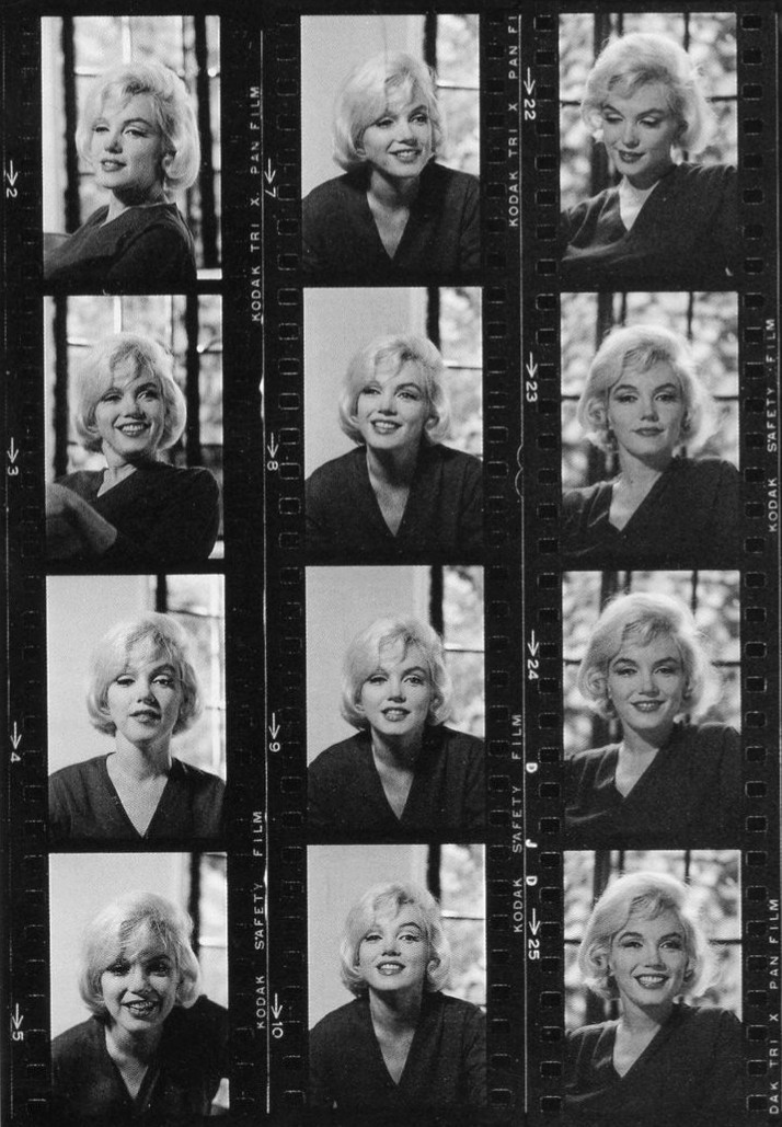 miss-vanilla: Contact Sheet of The Last Photos of Marilyn Monroe by Allan Grant,