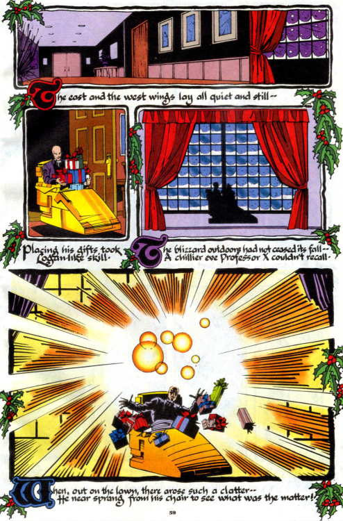 why-i-love-comics:Marvel Holiday Special - “The Night Before X-Mas” (1994)written by Karl Bollersart