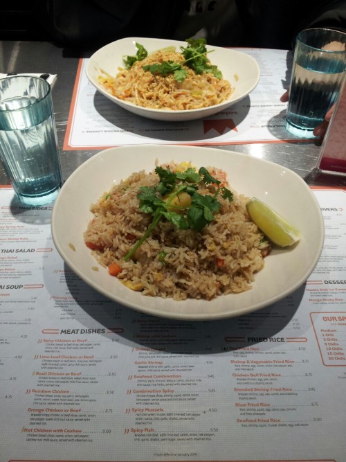 Pad Thai and siam fried rice