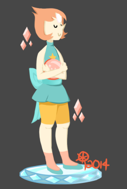 tildecafe:  Halloween Costumes 2014 (I can’t decide on a halloween costume so I’ll just draw them all) Pearl from Steven Universe! She’s my favorite crystal gem so far, and I sure wouldn’t mind having that outfit and hair. ♥