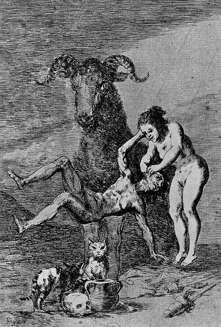 …Goya used the imagery of covens of witches in a number of works, most notably in one of his 