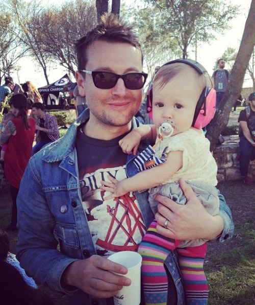 amandayoungismyhomegirl:Leigh Whannell and daughter Sabine at SXSW
