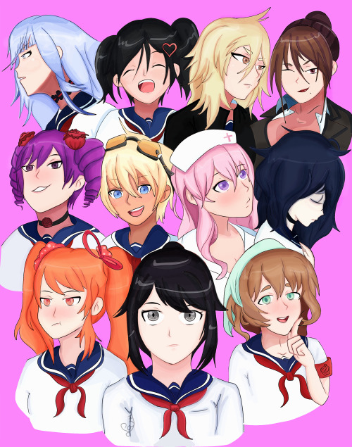 The rivals - Yandere Simulator by samyvillaly on Deviantart