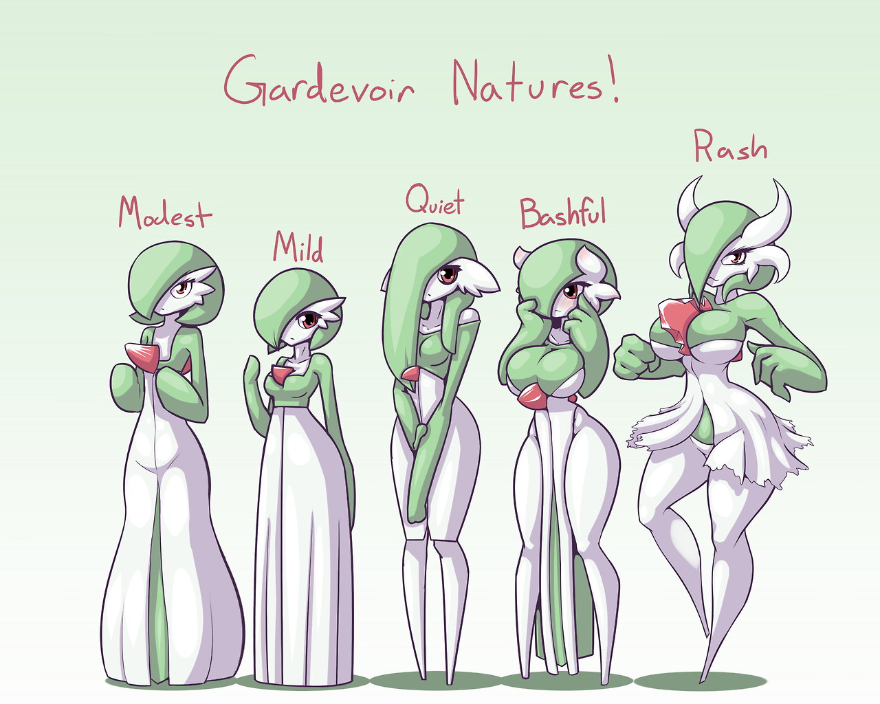 Gardevoir Natures: Relaxed by LimeBreaker -- Fur Affinity [dot] net