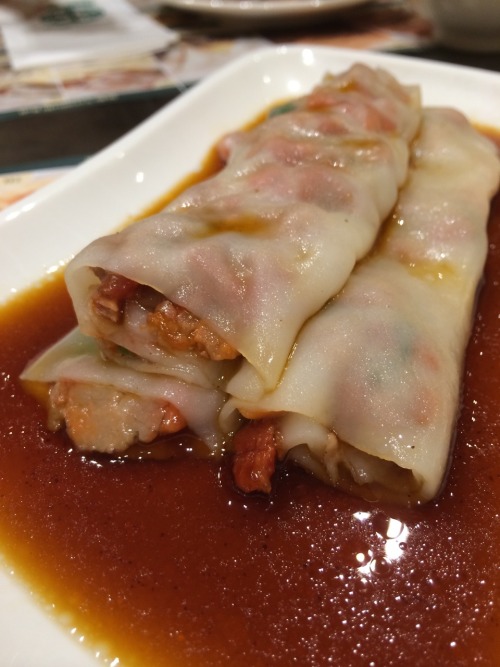 Charsiew rice noodle roll @ Tim Ho Wan, Singapore