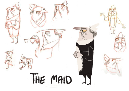 Here are the designs I did for our week of character design! It’s for the Roald Dahl story Taste. We