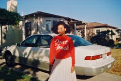 cruelbby:  Don’t Touch Amandla Stenberg by Petra Collins   I need this shirt!!!