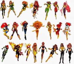 officialjeangreyphoenix:  The many costumes