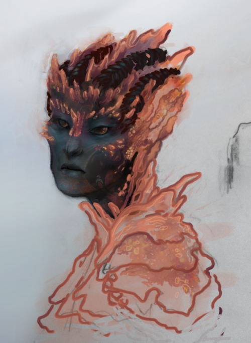 oops i accidentally painted her as a boiled crab  V.v.V 