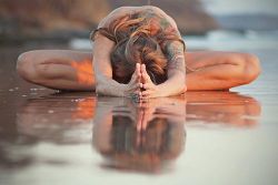 yoga on the beach!