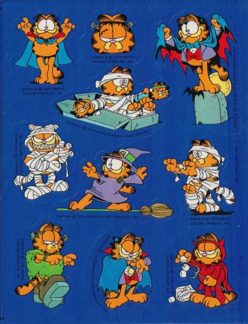 Halloween Garfield Stickers!