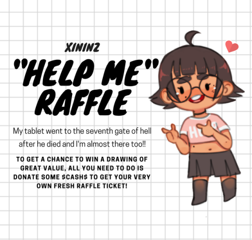 queer-deadpool: xininz: I need a new tablet, so I’m doing a raffle to gather funds to buy a new one