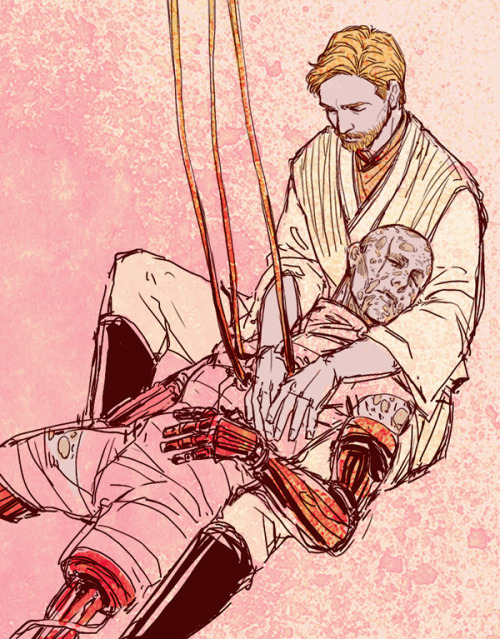 moomkin92: fionafuartwork: if obi wan brought him back Omfg another AU I didn’t know I needed.