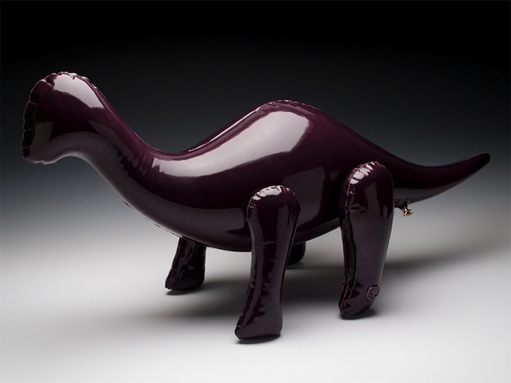 f-l-e-u-r-d-e-l-y-s:  Ceramic Sculptures Look Like Inflatable Toys by Brett Kern