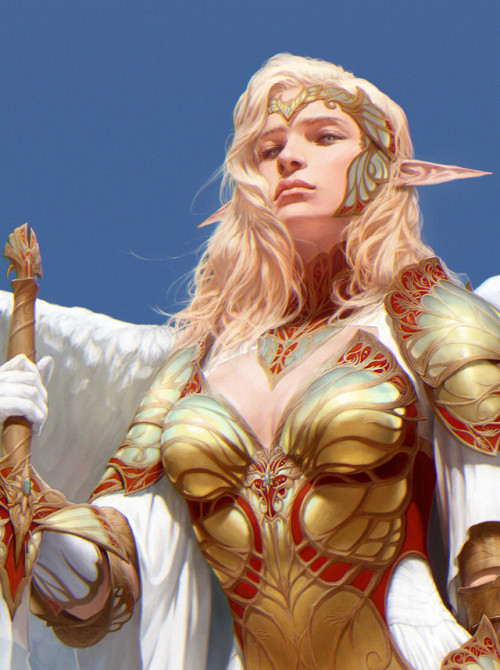 Elf Valkyrie Kibaek Lee www.artstation.com/artwork/GXq054