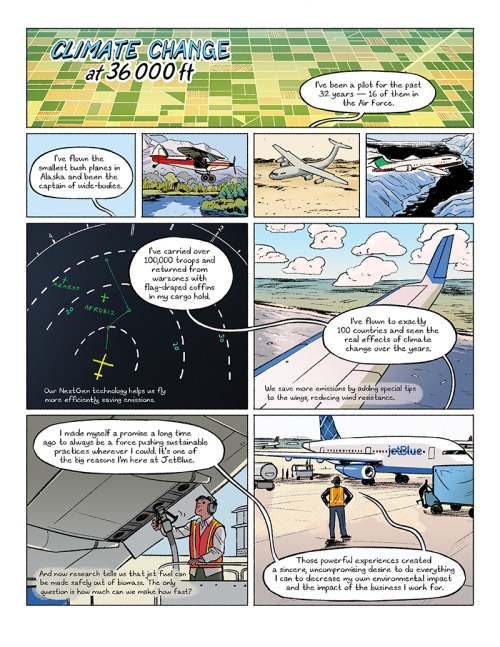 Responsibility Report 2016JetBlueI was asked by JetBlue to do a series of comics about the outreach 