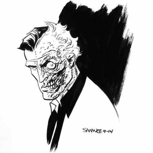 about-faces:about-faces: One Artist for Two-Face (3/??): Chris Samnee 