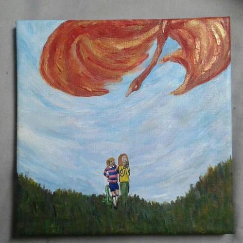 I&rsquo;ve fiddled with these enough, so I&rsquo;m letting them go #acrylics #landscape #lit