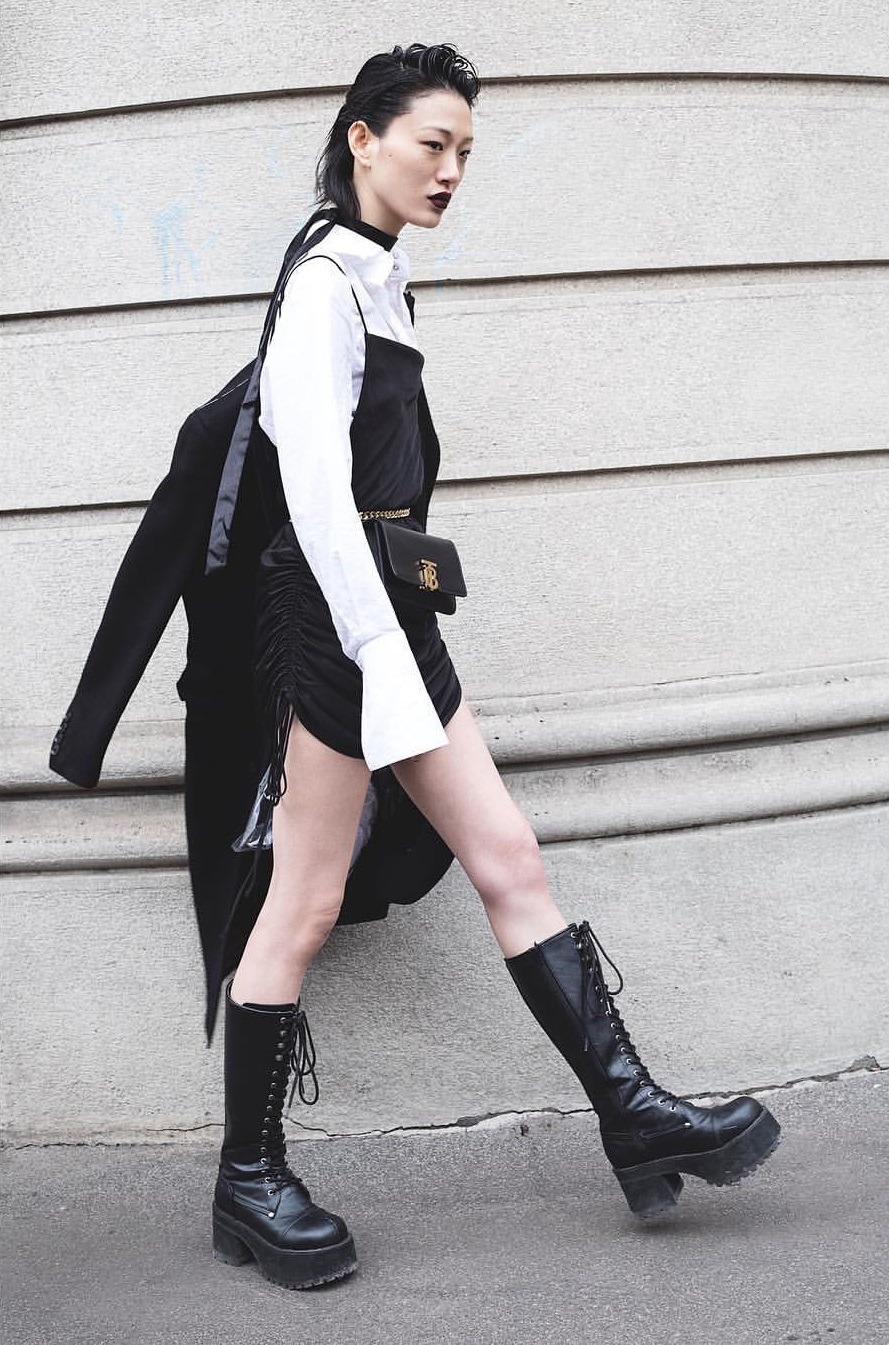 Black-is-no-colour — Sora Choi during Milan Fashion Week Fall 2020