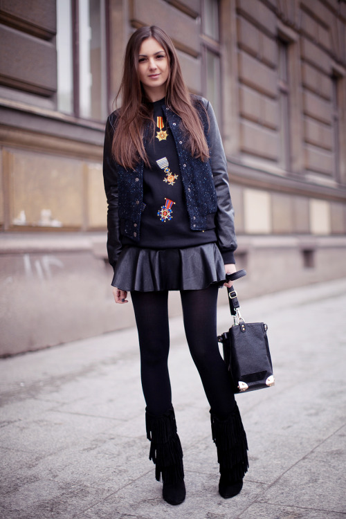 (via Fashion Agony: Look of the Day: Bomber Jacket)
