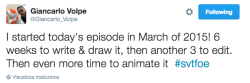 svtfoeheadcanons:  Season 2 director Giancarlo Volpe tweeted this during Mr. Candle Cares.This pretty much confirms that Starco (and being aware of it) is one of the most important plot-points of the show. Thanks to @seddm for noticing the tweet. 