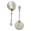 :19th century mother of pearl and silver strawberry spoons