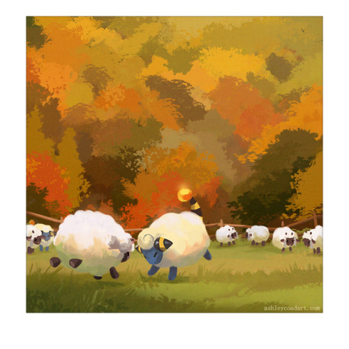 alaeries:  can’t wait to retire in the galar countryside with my flock of wooloo and mareep!!! On: Twitter / Instagram 
