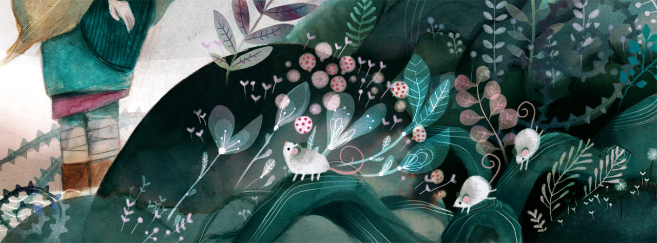 ssoja:  Little close-up from my upcoming children book “Le Petit Loup Rouge”