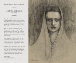 womenyoushouldknowabout:  Amrita Sher-gil is considered one of the most important womenpainters of 20th Century India. Known for her paintings of women, as well asher many affairs with both men and women, she is sometimes known as ‘India’sFrida Kahlo.’