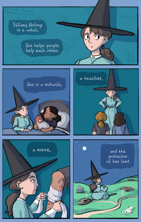 taylor-reynolds-art:TIME TO REST  A short comic about Tiffany Aching and Sam Vimes, ​two of Discworl