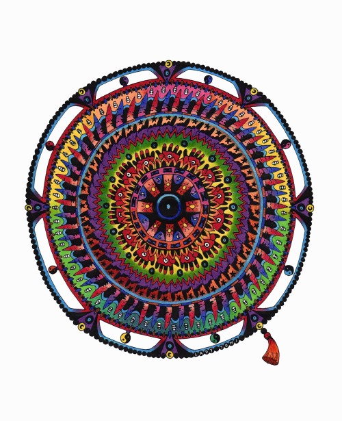 This Is The Entry I Drew For DeviantArt's "The Holi Mandala Contest". I Was Inspired By The Three Following