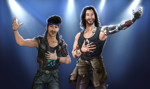 k9effect:geekgriffon:Party on, chooms!Had this crossover idea watching Bill &amp; Ted’s Ex