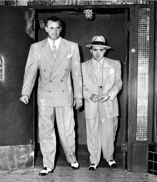 Sex latimes:  July 20, 1949: Mickey Cohen, right, pictures