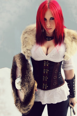 Shield Maiden in the Snow by Stephanie-van-Rijn