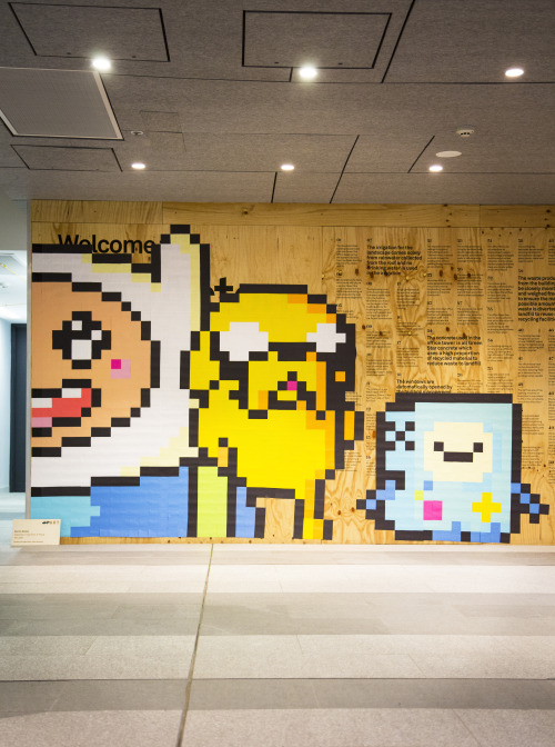 diegoczambrano:  Kerrie Neilen&rsquo;s Post-it Note Mural at the &lsquo;Art, Not Apart&r