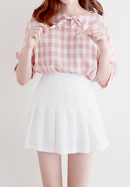 doriimer:White Pleated Skirt - discount code : daisy