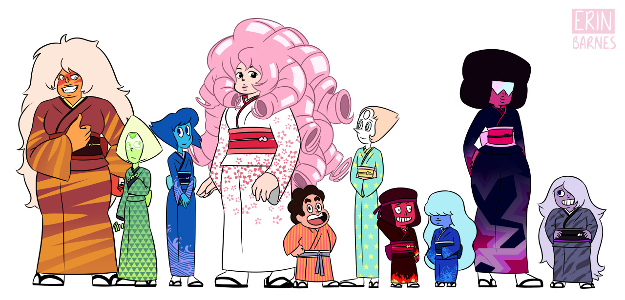 curious-cloud:  gems in kimonos because why not 