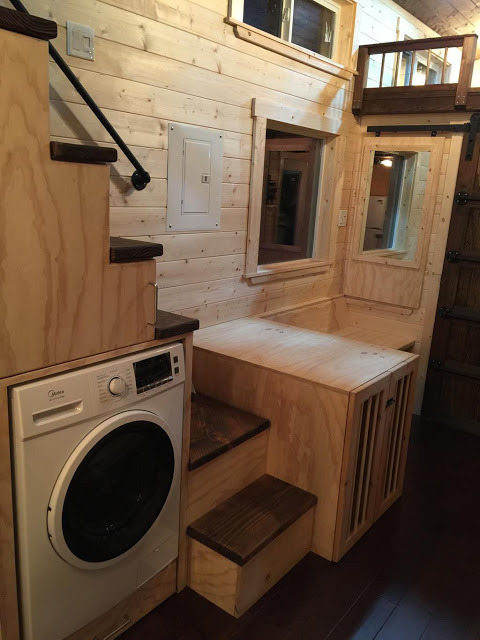 dreamhousetogo:  Custom built tiny house for sale  Damn this is nice as fuck