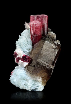 bijoux-et-mineraux:  Tourmaline, Smoky Quartz