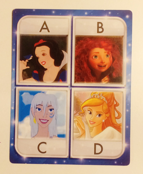 Playing a Disney trivia game when I was suddenly attacked by a whitewashed Kida. ( ’’>_>) From