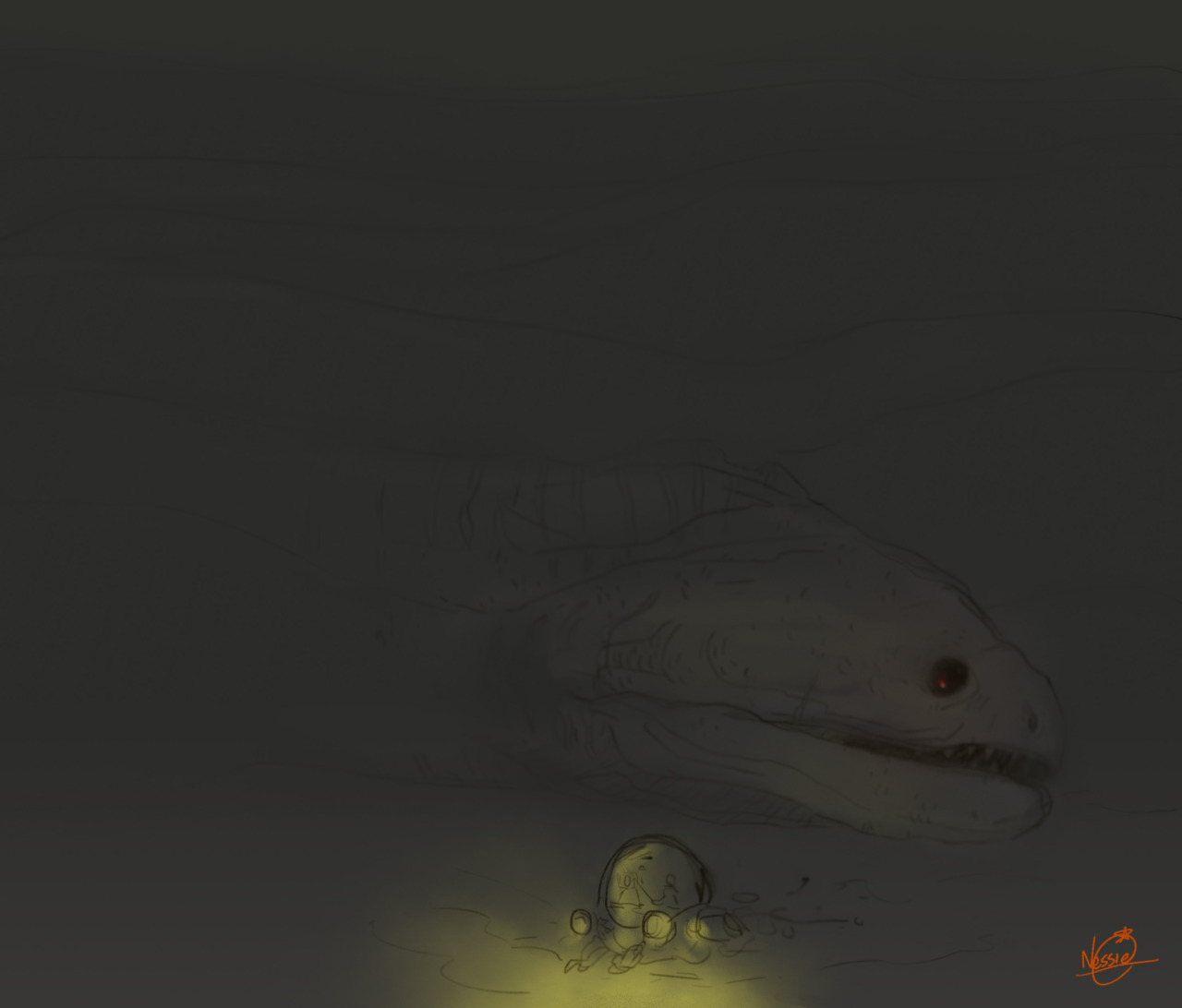 SCP 3000 art (sneaky snek)