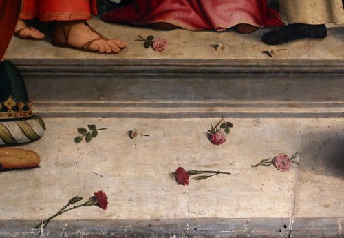 koredzas:Antonio del Ceraiolo - Mystic Marriage of Saint Catherine of Siena. Detail. 1515 - 1520