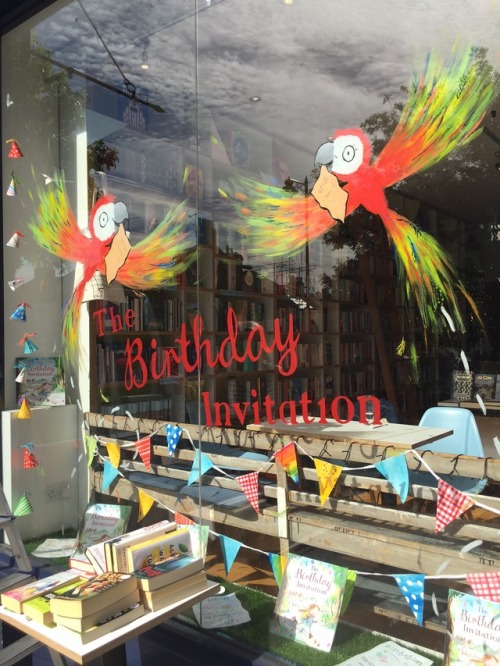 I spent a lovely sunny day at beautiful Ink@84 Books in Highbury, creating an illustrated window for